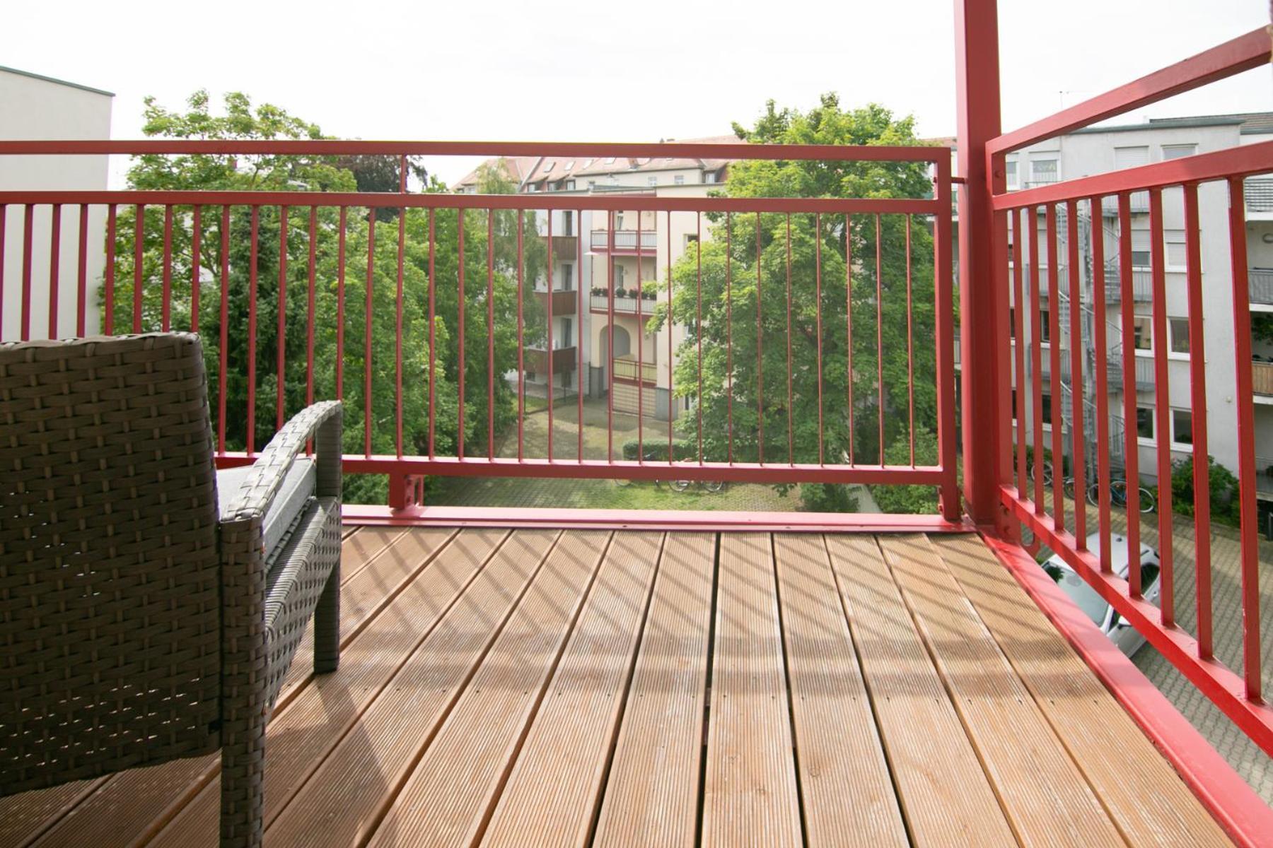2 Zimmer, Bett Und Schlafsofa, Balkon, Waschmaschine L Leipzig Exteriör bild